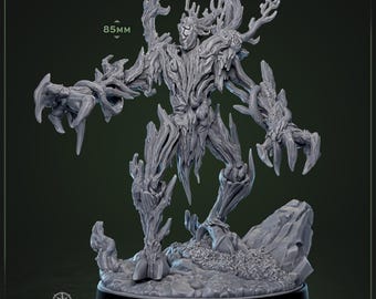 Deathroot Warden Miniature, żywiczna figurka D&D (podstawka 50 mm)