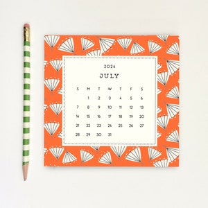 2024 DESK CALENDAR with stand/floral desk calendar/cute floral calendar/2024 calendar refill/small desk calendar/cute holiday gift under 25 image 6