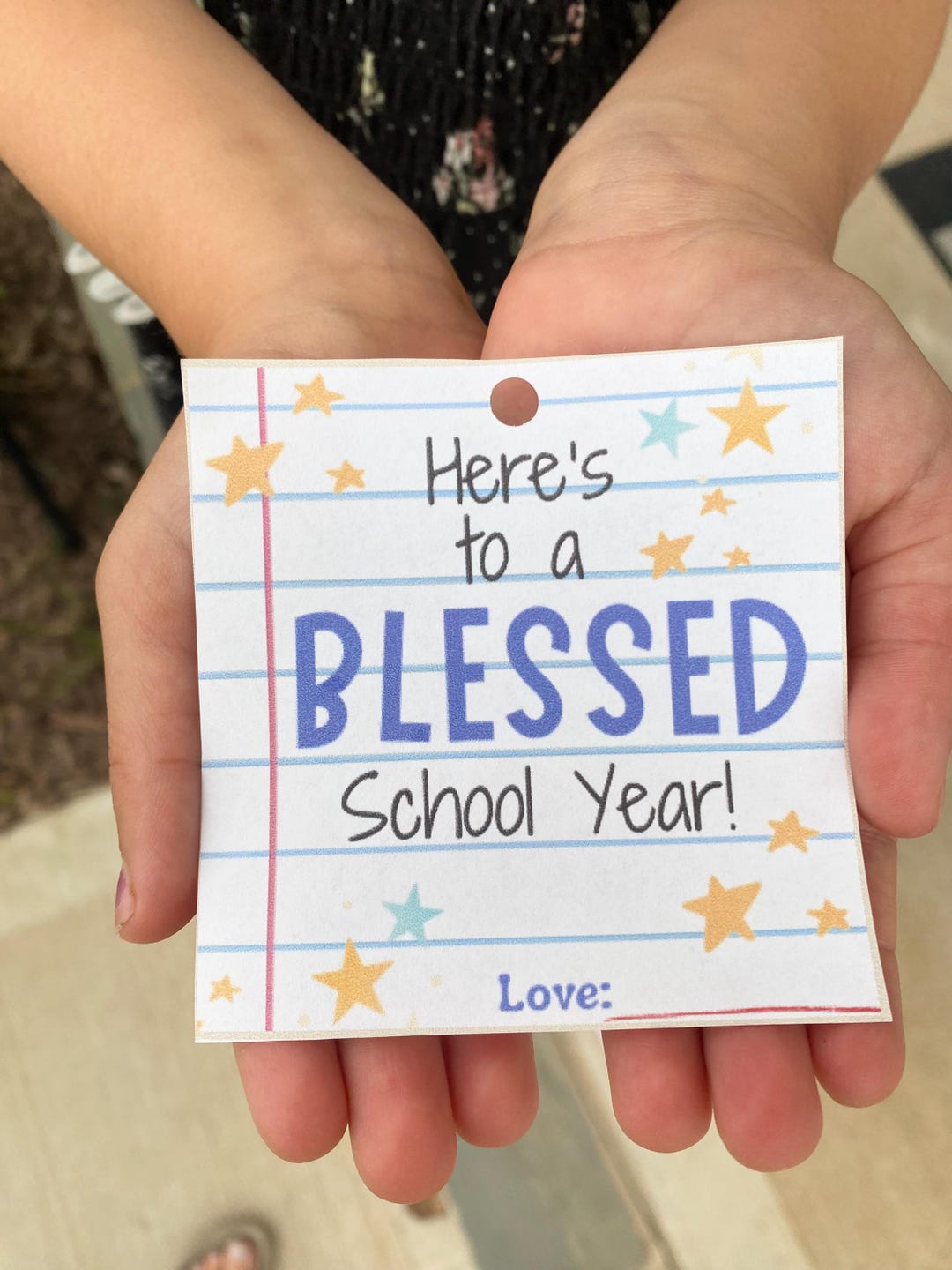 Christian Gift Tag, Blessed School Year (digital Download) - Etsy