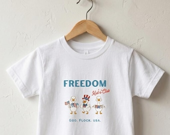 Jesus Family America Youth Tee | American Flag Christian Kids Shirt