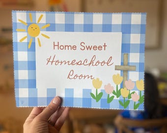 Christian Homeschool Classroom Decor Set: Editable Bulletin Board Printable