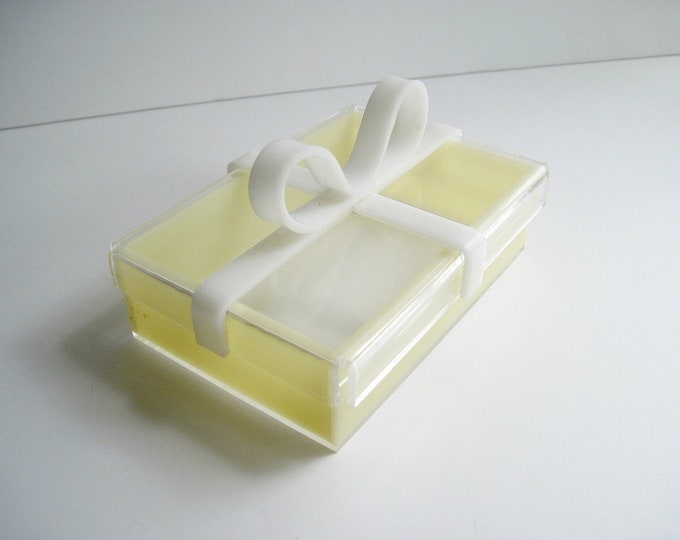 Vintage Lucite Jewelry Box Etsy