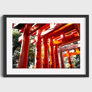 Red Torii Gates of Fushimi Inari Shrine, Kyoto - Japan Wall Art Print, Japanese Decor, Travel Photography Digital Download
