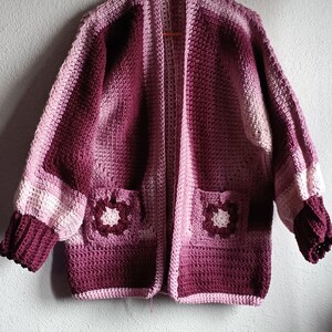 Burgundy Cardigan Medium