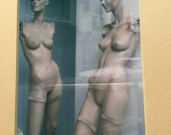 Original Figural Color Photograph &quot;Quay Street Mannequins&quot; Galway, Ireland - Signed CohAn 93&#39;