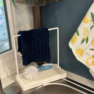 Sink Caddy with Dish Towel Rack