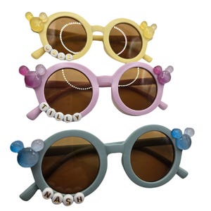 Custom Kids Sunglasses: Mickey Mouse Inspired, Personalized Toddler Gift