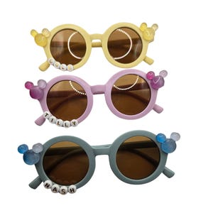 Custom Kids Sunglasses: Mickey Mouse Inspired, Personalized Toddler Gift