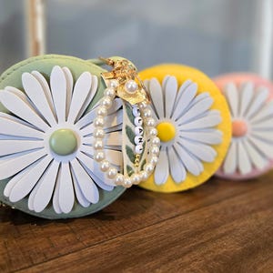 Bolso personalizado para niños pequeños / Monedero con nombre personalizado / Bolso de margaritas para niñas / Bonito bolso de verano / Bolso bandolera para niños pequeños