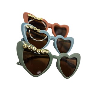 Custom Heart Sunglasses: Personalized Kids Sunnies, Easter Gift