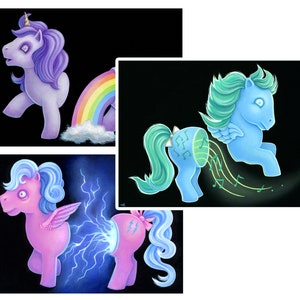 All three My Little Pony prints