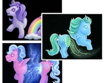 All three My Little Pony prints