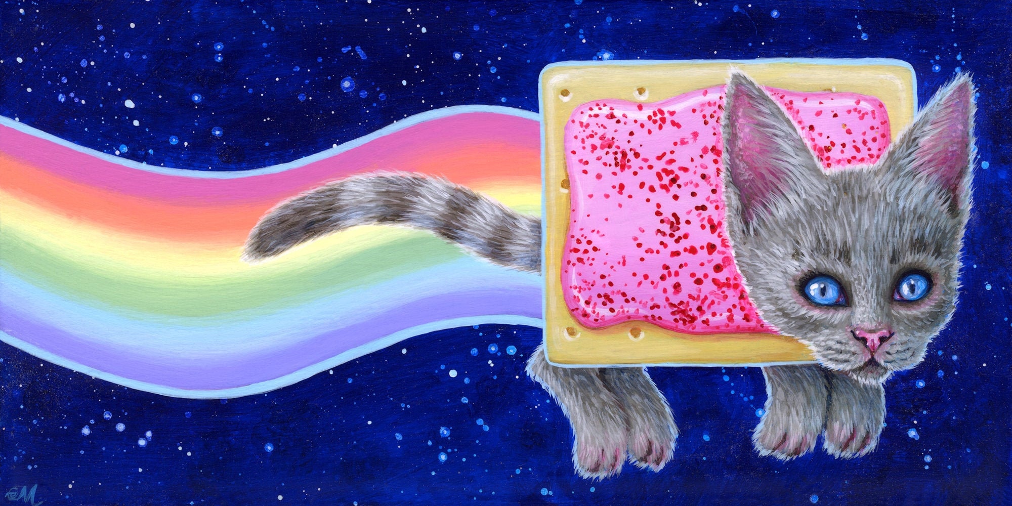 Nyan Cat Pop Culture Poptart Cat Print - Etsy Sweden