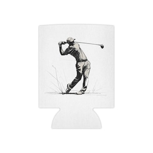 Golfing Can Cooler, Beer Sleeve, Drink Holder, Golf Accessory, Father&#39;s Day Gift