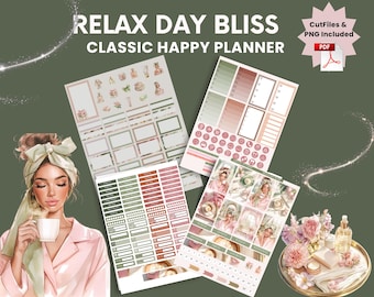 Spa Day Sticker: Entspannende Self-Care Sticker (Digitaler Download)