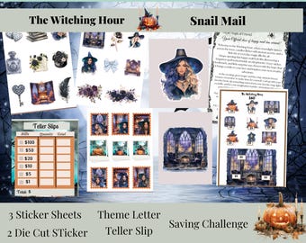 Witching Hour Snail Mail | Saving Challenge  Halloween Theme