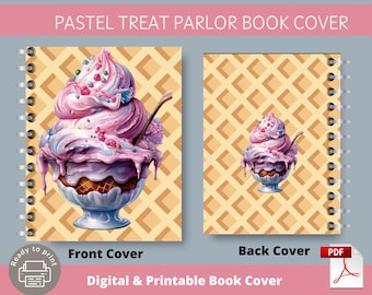 Pastel Treat Parlor Book Cover| Journal, Notebook | Big Happy Planner | Classic Happy Planner Cover |  7x9 Planner Printable PDF