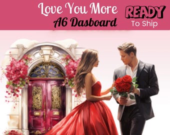 Love You More Challenge A6 Dashboard Cover |Two Dashboard and Laminated punch | Ready To Ship