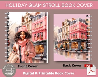 Urlaubs-Glam-Spaziergang-Buchumschlag | Journal, Notizbuch | Geburtstagsplaner | Klassischer Happy Planner | digitaler Download