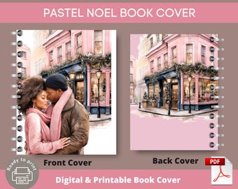 Pastell Noel Weihnachtsbucheinband | Journal, Notizbuch | Happy Planner Classic | Urlaubsplaner Cover (Digital PDF)