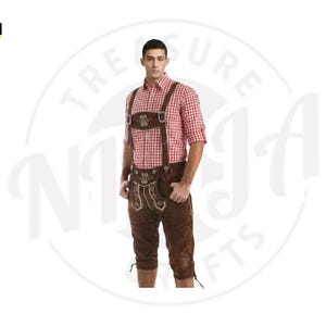 Oktoberfest Lederhosen Outfit for Men | Authentic Bavarian German Costume | Handmade Suede Leather Shorts With Suspenders Traditional Gifts - Etsy Oktoberfest Lederhosen Outfit for Men | Authentic Bavarian German Costume | Handmade Suede Leather Shorts With Suspenders Traditional Gifts - Etsy