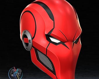 Helmet cosplay Redhood Dark Legion | cosplay helmet | 3d printed prop