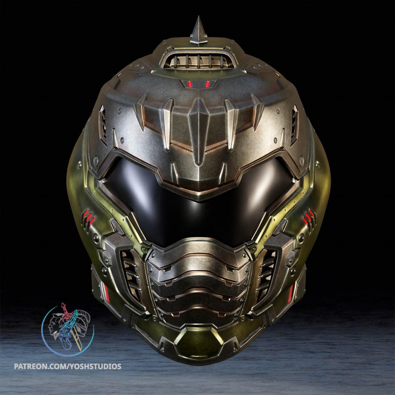Doom: The Dark Ages ヘルメットレプリカ 新品 DOOM: The Dark Ages】ヘルメット レプリカ バンドル - Meccha Japan