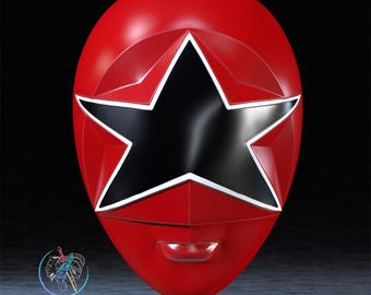 Helmet cosplay prop Red ranger/ cosplay helmet
