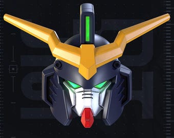 Helmet prop Gundam Deathscythe | cosplay helmet | 3D printed prop