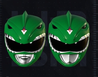 Helmet cosplay prop Green ranger/ cosplay helmet