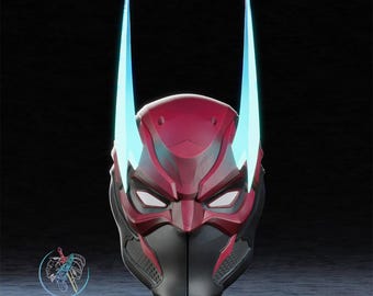Helmet cosplay Daredevil 2099/ cosplay helmet/ 3d printed prop