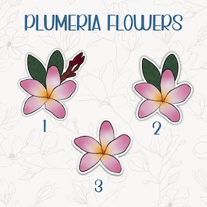Hawaiiaanse bloemen (plumeria) koekjesvorm