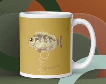 Rabbitfish Coffee Mug – Angler Gift, Pacific Fish Design