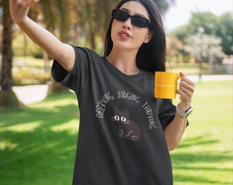 Camiseta Gato Introvertido, Camiseta Divertida com Humor de Gatinho Sarcástico