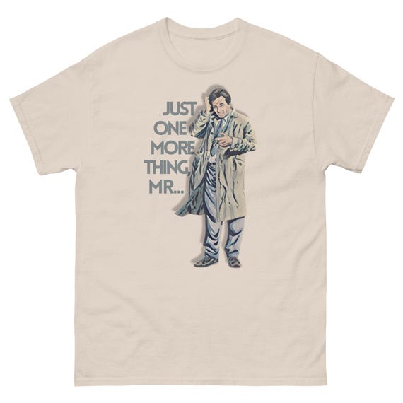 Vintage Detective Quote T Shirt | Retro 70s Mystery TV Graphic Tee | Classic Trench Coat Style Top | Cult Cinema Gift Shirt
