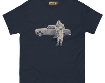 Detective Columbo T-Shirt | Retro TV Series Shirt | Classic Car Lover Tee | 70s Mystery Show Fan Gift | Vintage Police Look Tee