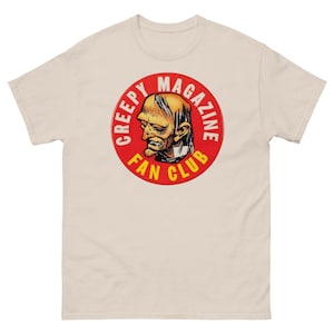 Creepy Magazine Fan Club Shirt | Vintage Horror Comic Tee | Retro Monster Head Graphic | Spooky Comic Book Nerd Gift Idea