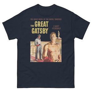The Great Gatsby T-Shirt – Roaring Twenties Literary Tee – F. Scott Fitzgerald Book Shirt – 1920s Art Deco Gift