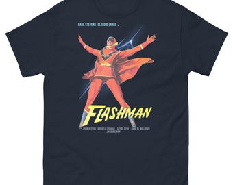 Camiseta vintage de superhéroe / Camiseta retro de cine pulp de los años 60 / Camiseta gráfica de película de acción italiana de culto / Camiseta clásica estilo cómic