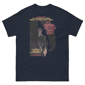 Vintage Italian Spaghetti Western Tee | Cult Cowboy Pistolero Poster Shirt | Retro Bounty Outlaw Graphic | 70s Cinema Style
