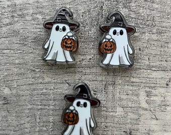 Halloween Ghost Pen Beads Set of 3 Witch Hat Pumpkin DIY Beaded Pens