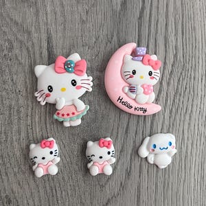 Kawaii Flatback Charms – 5 Piece Set | Cute Resin Cabochons for DIY Crafts, Phone Cases, Keychains, Mixed Craft Charms Bundle