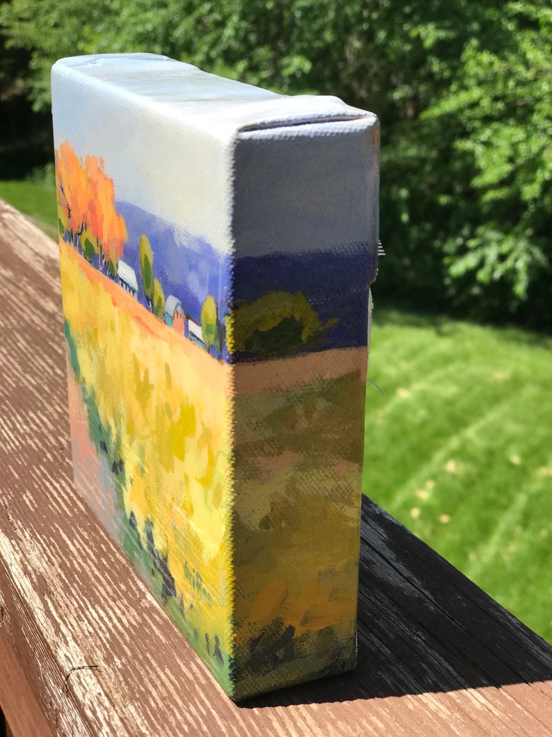 110 Acrylic Landscape Painting, Abstract, Canvas, Impressionistic