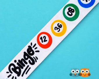 Bingo Lanyard | Colorful Bingo Balls, Game Night Accessory, Teacher Badge Holder