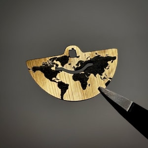 Miyota 8215 Rotor Cover - World Map Rotor Sticker, custom personalised rotor