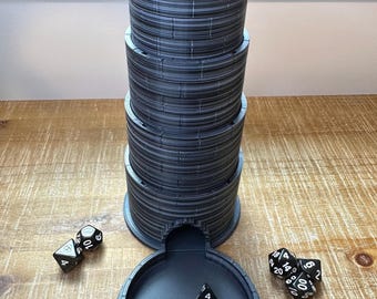 Collapsible Castle Dice Tower for DnD, TTRPG, Pathfinder & Board Games – Compact, Space-Saving Storage, Reliable