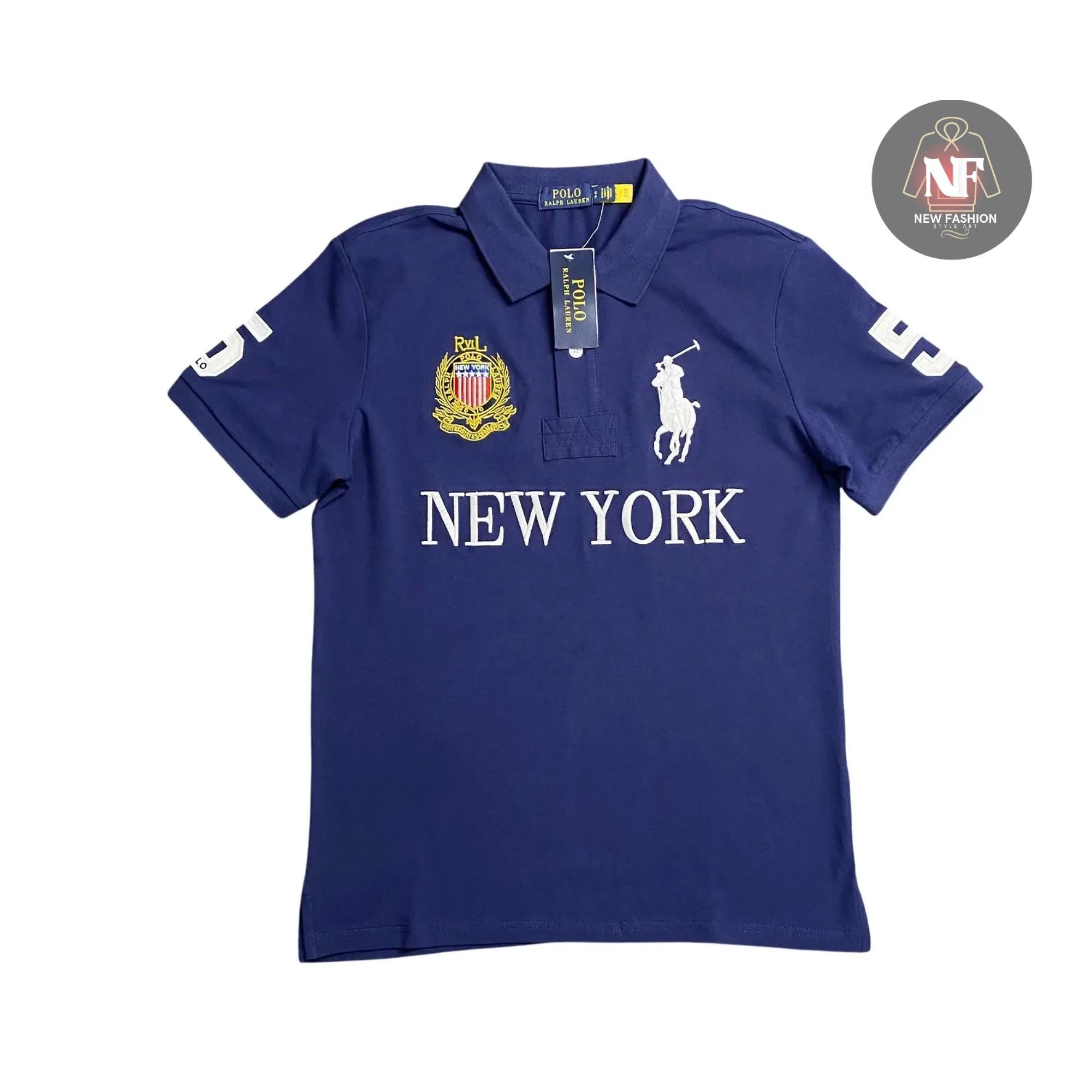 Vintage New York Polo Shirt | Classic 90s Preppy Streetwear Tee - Etsy