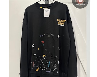 Sudadera con capucha y estampado de salpicaduras de pintura / Suéter unisex con estampado gráfico / Suéter informal extragrande de moda para regalo