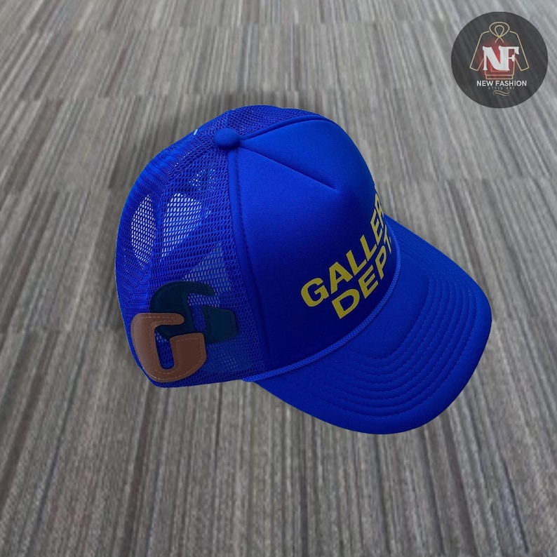 Gorra de camionero Gallery Dept. – Gorra snapback de malla azul, estilo urbano imagen 4