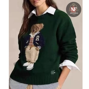 Vintage Teddy Bear Shirt | Y2K Streetwear Knit Sweater